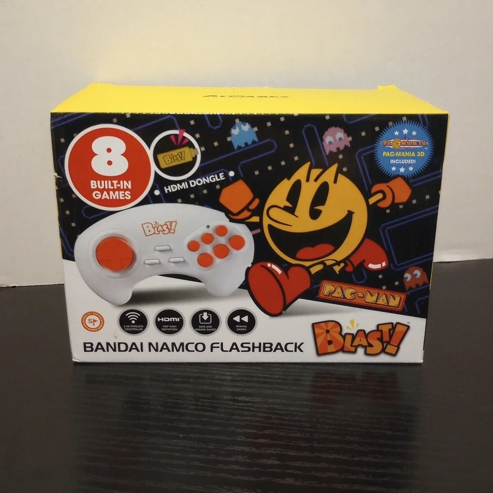 Bandai Namco Flashback Blast Wireless HDMI Dongle 8 Games Pac-Man Galaga Dig Dug